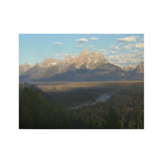 Jackson Hole Mountains (Nationaal Park Grand Teton Houten Poster (Voorkant)