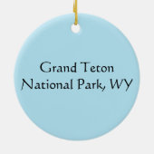 Jackson Hole Mountains (Nationaal Park Grand Teton Keramisch Ornament (Achterkant)