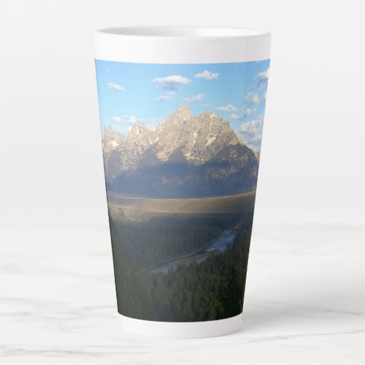 Jackson Hole Mountains (Nationaal Park Grand Teton Latte Mok (Voorkant)