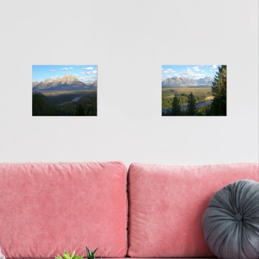 Jackson Hole Mountains (Nationaal Park Grand Teton Muurkunst Sets (Woonkamer)