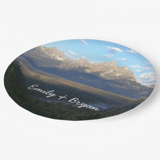 Jackson Hole Mountains (Nationaal Park Grand Teton Papieren Bordje (Gekanteld)