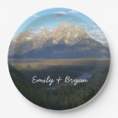 Jackson Hole Mountains (Nationaal Park Grand Teton Papieren Bordje (Voorkant)