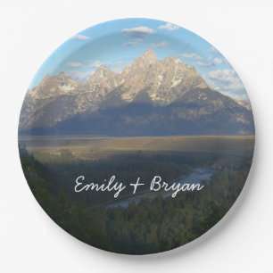 Jackson Hole Mountains (Nationaal Park Grand Teton Papieren Bordje