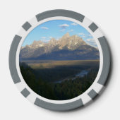 Jackson Hole Mountains (Nationaal Park Grand Teton Poker Chips (Achterkant)