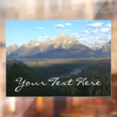 Jackson Hole Mountains (Nationaal Park Grand Teton Raamsticker (Vel 2)