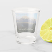Jackson Hole Mountains (Nationaal Park Grand Teton Shot Glas (Achterkant)