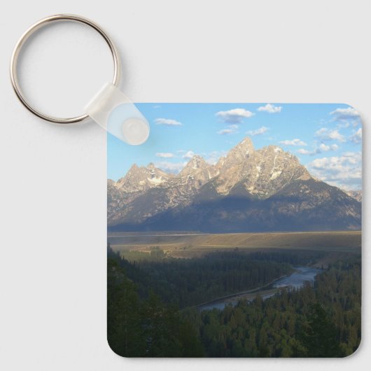 Jackson Hole Mountains (Nationaal Park Grand Teton Sleutelhanger (Voorkant)