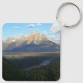 Jackson Hole Mountains (Nationaal Park Grand Teton Sleutelhanger (Achterkant)