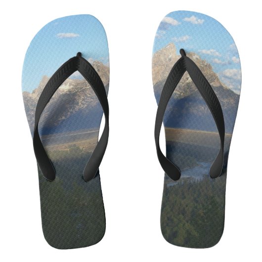 Jackson Hole Mountains (Nationaal Park Grand Teton Teenslippers (Voetbed)