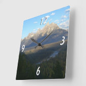 Jackson Hole Mountains (Nationaal Park Grand Teton Vierkante Klok (Hoek)