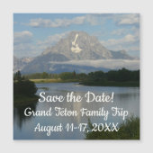 Jackson Hole River bij Grand Teton Save the Date (Voorkant)