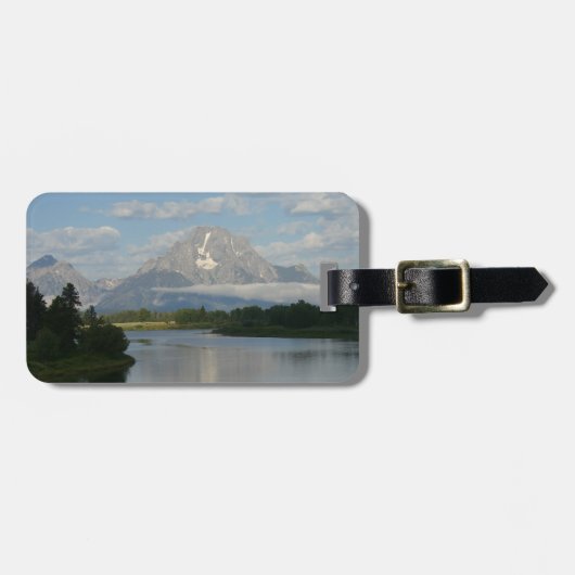 Jackson Hole, rivier in Grand Teton National Park Bagagelabel (Voorkant horizontaal)