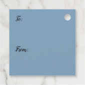 Jackson Hole, rivier in Grand Teton National Park Bedankjes Labels (Achterkant)