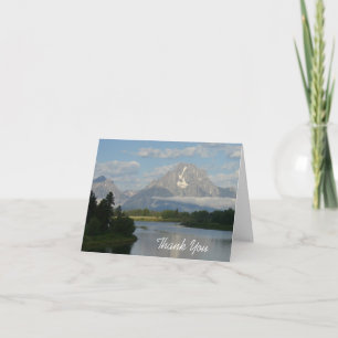 Jackson Hole-rivier in Grand Teton National Park Bedankkaart