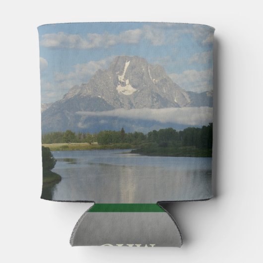 Jackson Hole, rivier in Grand Teton National Park Blikjeskoeler (Achterkant)