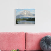 Jackson Hole, rivier in Grand Teton National Park Canvas Afdruk (Insitu (Woonkamer))