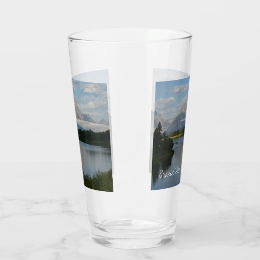 Jackson Hole, rivier in Grand Teton National Park Glas (Rechts)