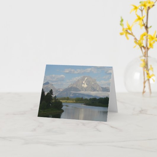 Jackson Hole, rivier in Grand Teton National Park Kaart (Gele Bloem)