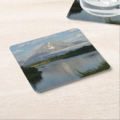 Jackson Hole, rivier in Grand Teton National Park Kartonnen Onderzetters (Schuin)