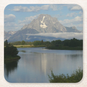 Jackson Hole, rivier in Grand Teton National Park Kartonnen Onderzetters