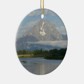 Jackson Hole, rivier in Grand Teton National Park Keramisch Ornament (Rechts)