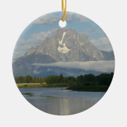 Jackson Hole, rivier in Grand Teton National Park Keramisch Ornament (Voorkant)