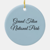 Jackson Hole, rivier in Grand Teton National Park Keramisch Ornament (Achterkant)