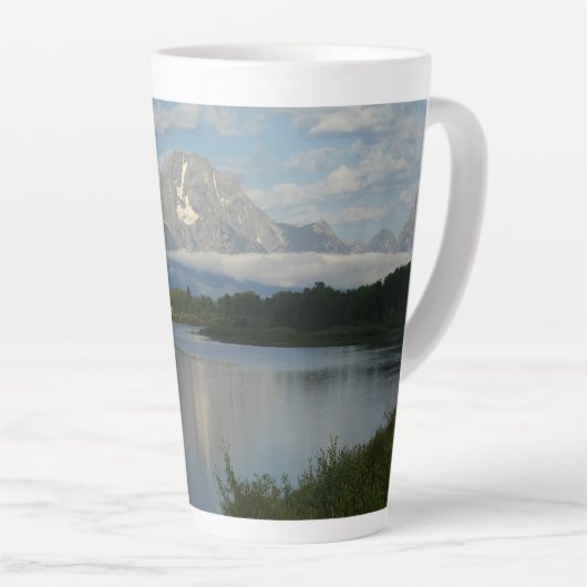 Jackson Hole, rivier in Grand Teton National Park Latte Mok (Rechterhoek)