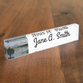 Jackson Hole, rivier in Grand Teton National Park Naambordje (Zijkant)