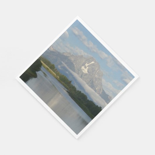 Jackson Hole, rivier in Grand Teton National Park Servetten (Hoek)