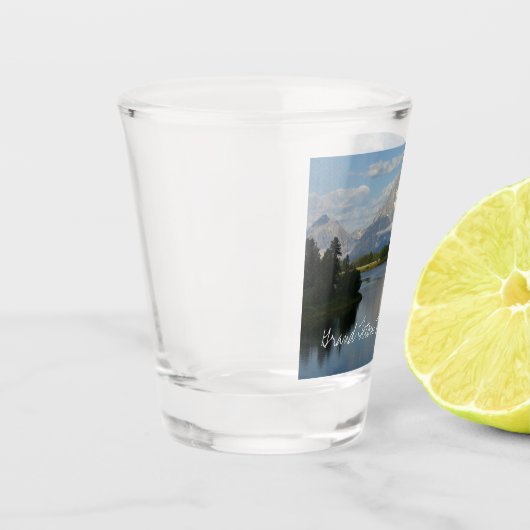 Jackson Hole, rivier in Grand Teton National Park Shot Glas (Links)