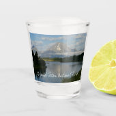 Jackson Hole, rivier in Grand Teton National Park Shot Glas (Voorkant)
