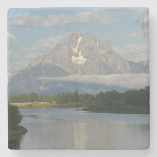 Jackson Hole, rivier in Grand Teton National Park Stenen Onderzetter (Voorkant)