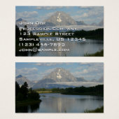 Jackson Hole, rivier in Grand Teton National Park Visitekaartje (Voorkant /achterkant)
