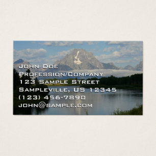 Jackson Hole, rivier in Grand Teton National Park Visitekaartje