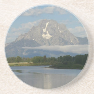 Jackson Hole, rivier in Grand Teton National Park Zandsteen Onderzetter