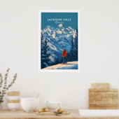 Jackson Hole Ski-poster - Wyoming 1 Poster (Keuken)
