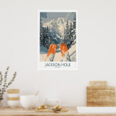 Jackson Hole Ski Print - Wyoming 1 (Keuken)