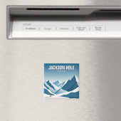 Jackson Hole Skiën Skier Reizen Magneet (Insitu (Vaatwasser))
