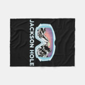 Jackson Hole Skiontwerp Jackson Hole Fleece Deken (Voorkant (Horizontaal))