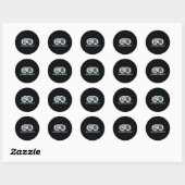 Jackson Hole Skiontwerp Jackson Hole Ronde Sticker (Vel)