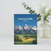 Jackson Hole USA Briefkaart (Staand voorkant)
