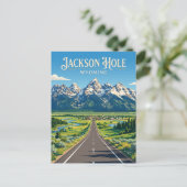 Jackson Hole USA Briefkaart (Staand voorkant)