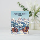Jackson Hole USA Briefkaart (Staand voorkant)