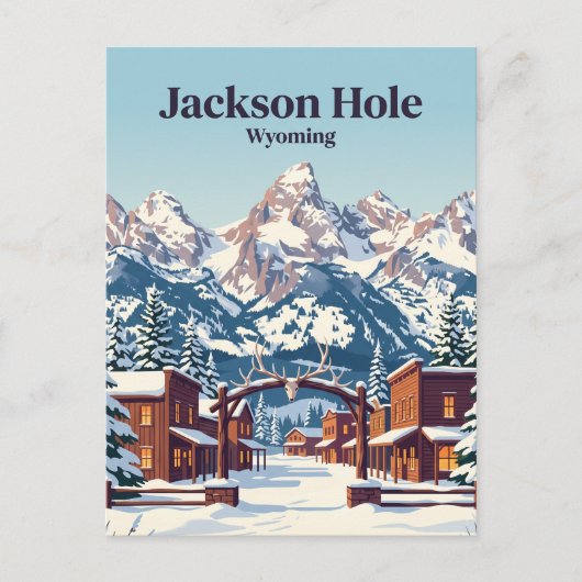 Jackson Hole USA Briefkaart (Voorkant)