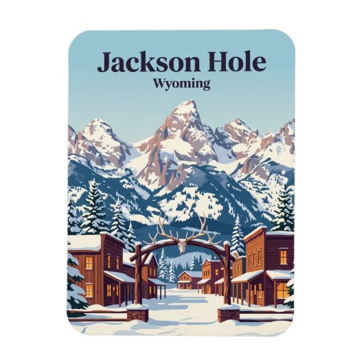 Jackson Hole USA Magneet (Verticaal)