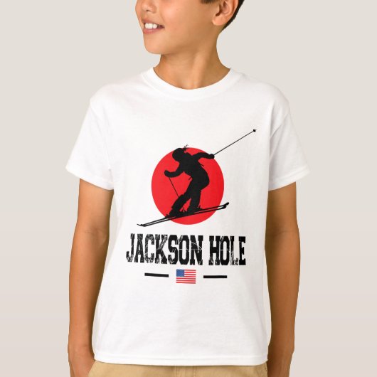 Jackson Hole Verenigde Staten Ski Resort Rocky Mou T-shirt (Voorkant)