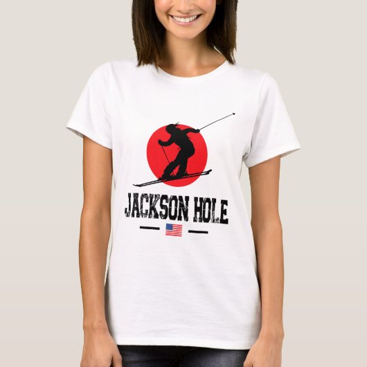 Jackson Hole Verenigde Staten Ski Resort Rocky Mou T-shirt (Voorkant)