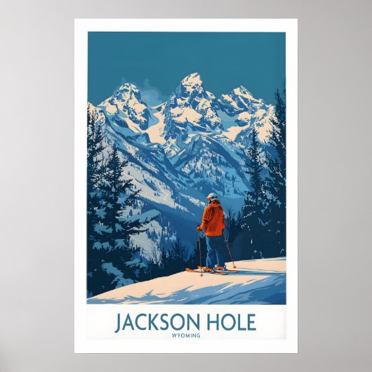 Jackson Hole-wanddecoratie - Wyoming 1 Poster (Voorkant)