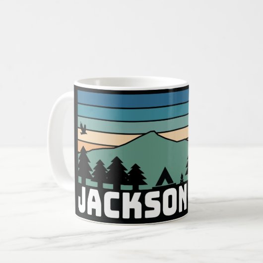Jackson Hole WY Decal  Mug Koffiemok (Voorkant links)